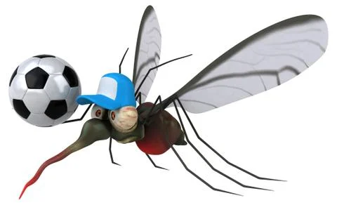 Mosquito - 3D Illustration Stock Illustration