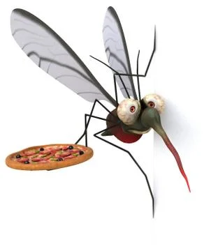 Mosquito - 3D Illustration Illustrazione stock