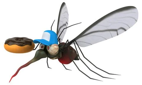 Mosquito - 3D Illustration Illustrazione stock