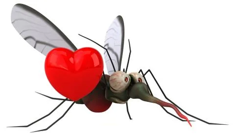 Mosquito - 3D Illustration Stock Illustration