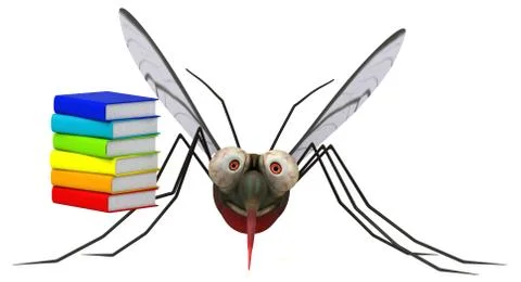 Mosquito - 3D Illustration Stock Illustration