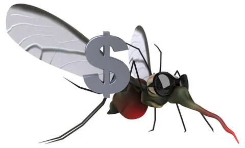 Mosquito - 3D Illustration イラスト素材