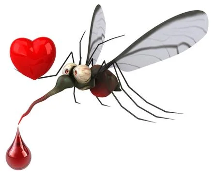 Mosquito - 3D Illustration Illustrazione stock