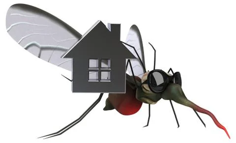 Mosquito - 3D Illustration イラスト素材