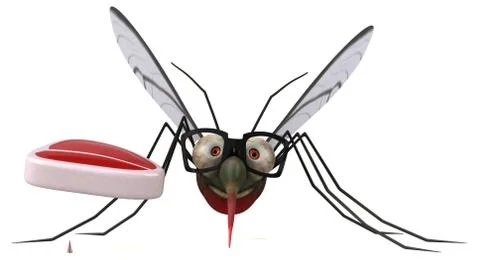 Mosquito - 3D Illustration Illustrazione stock
