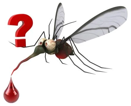 Mosquito - 3D Illustration Illustrazione stock