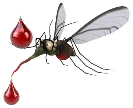 Mosquito - 3D Illustration Illustrazione stock
