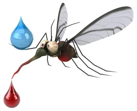 Mosquito - 3D Illustration Illustrazione stock