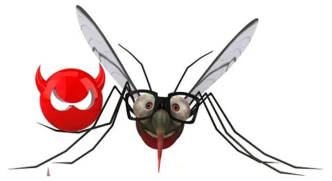 Mosquito - 3D Illustration Illustrazione stock