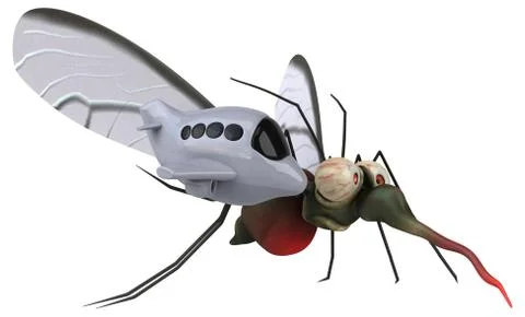 Mosquito - 3D Illustration Stock Illustration