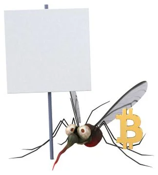Mosquito - 3D Illustration Stock Illustration