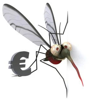 Mosquito - 3D Illustration Stock Illustration