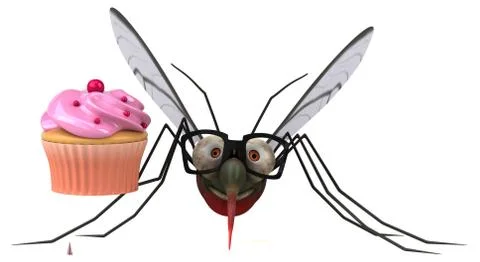 Mosquito - 3D Illustration Illustrazione stock
