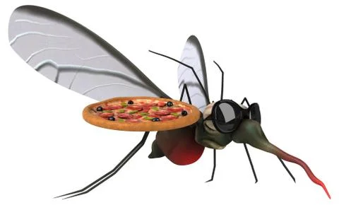 Mosquito - 3D Illustration Stock Illustration