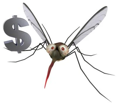 Mosquito - 3D Illustration Illustrazione stock