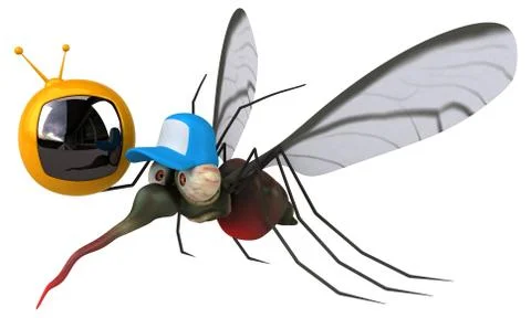 Mosquito - 3D Illustration Illustrazione stock