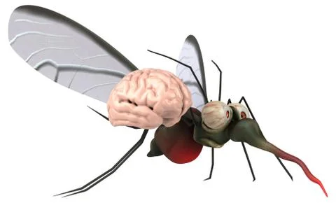 Mosquito - 3D Illustration Illustrazione stock