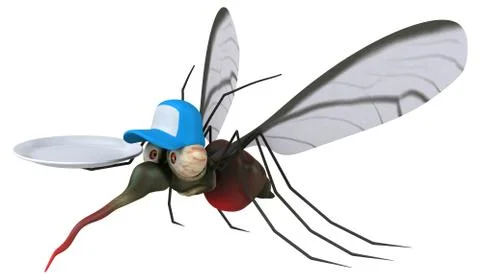 Mosquito - 3D Illustration Illustrazione stock