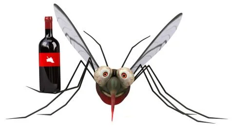 Mosquito - 3D Illustration Stock Illustration