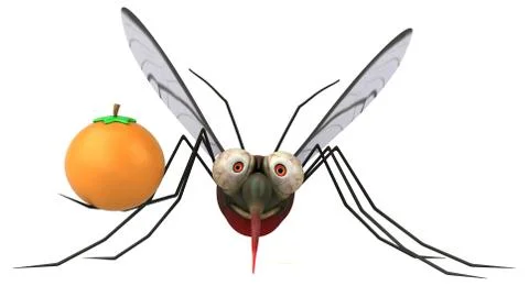 Mosquito - 3D Illustration Stock Illustration