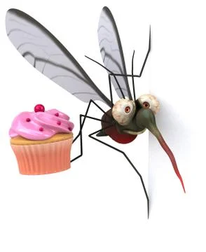 Mosquito - 3D Illustration Illustrazione stock