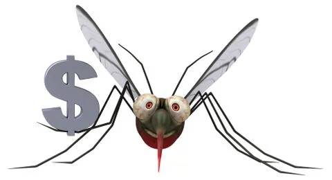 Mosquito - 3D Illustration Illustrazione stock