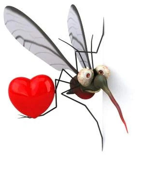 Mosquito - 3D Illustration Stock Illustration