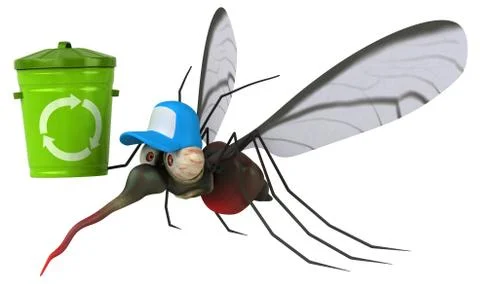 Mosquito - 3D Illustration イラスト素材
