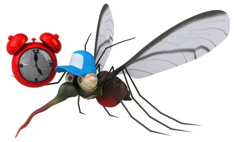 Mosquito - 3D Illustration Stock Illustration