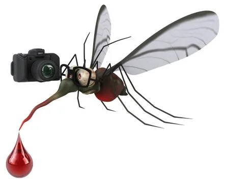 Mosquito - 3D Illustration Stock Illustration