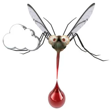 Mosquito - 3D Illustration イラスト素材