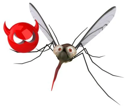Mosquito - 3D Illustration Stock Illustration