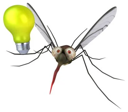 Mosquito - 3D Illustration Stock Illustration