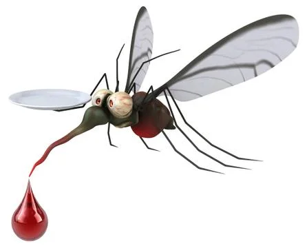Mosquito - 3D Illustration Illustrazione stock