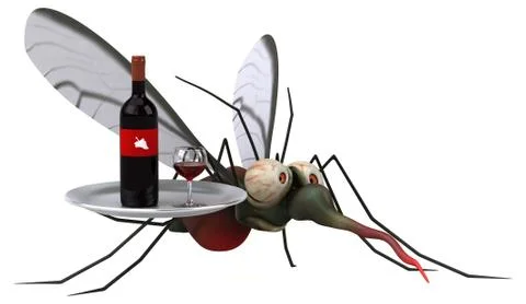 Mosquito - 3D Illustration Stock Illustration