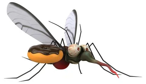 Mosquito - 3D Illustration Illustrazione stock