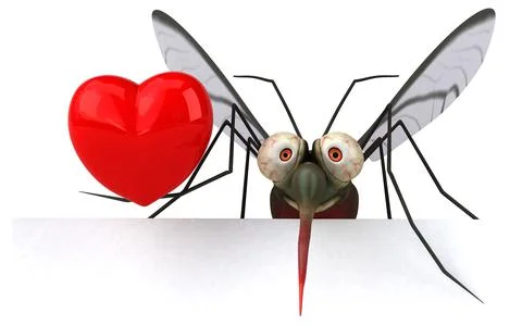 Mosquito - 3D Illustration Stock Illustration
