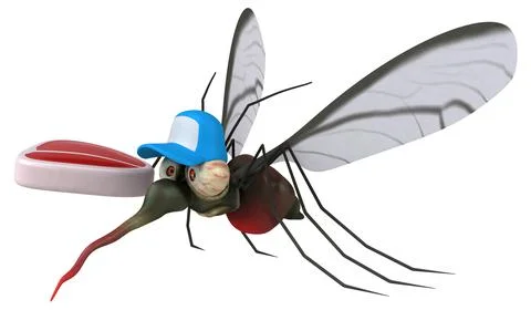 Mosquito - 3D Illustration Illustrazione stock