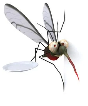 Mosquito - 3D Illustration Illustrazione stock