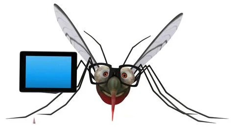 Mosquito - 3D Illustration Illustrazione stock