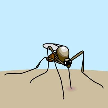 Mosquito bite Illustrazione stock