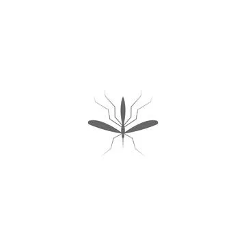 Mosquito icon flat design template vector illustration Stock Illustration