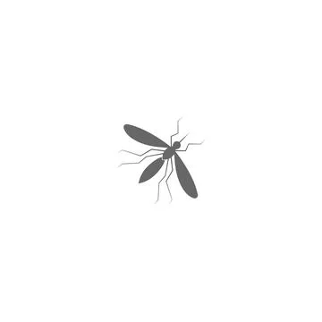 Mosquito icon flat design template vector illustration Stock Illustration
