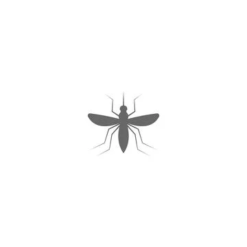 Mosquito icon flat design template vector illustration Stock Illustration