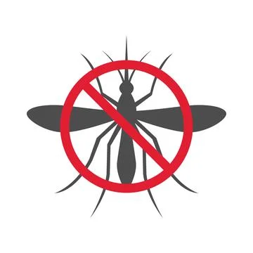 Mosquito icon logo design Stock Illustration