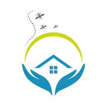 Mosquito icon logo design Stock Illustration