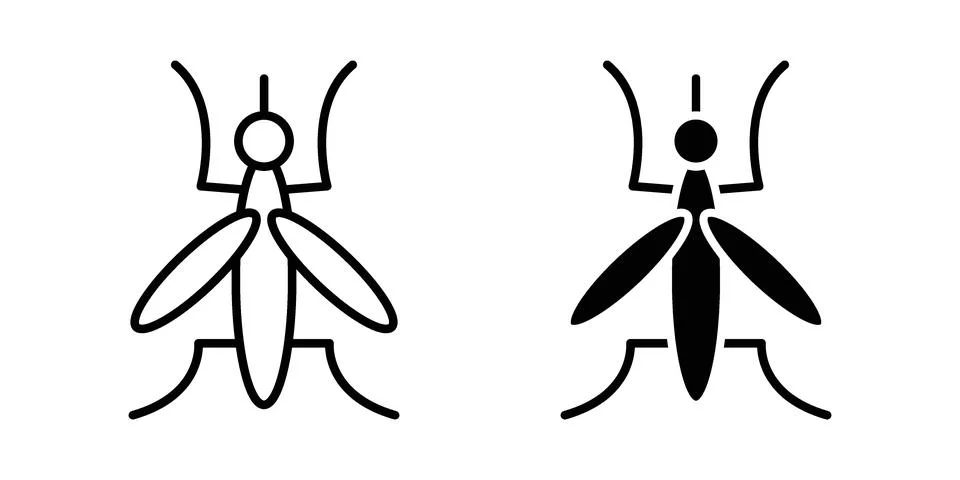 Mosquito icon or illustration vector symbols Stock Illustration