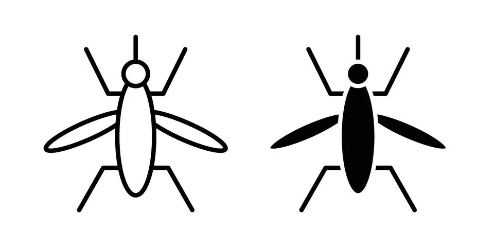 Mosquito icon vector design illustrations Stock Illustration