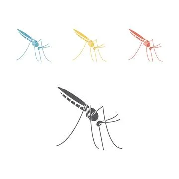 Mosquito icon vector. Vector graphic Illustrazione stock