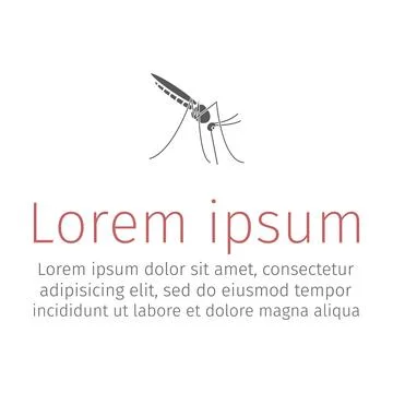 Mosquito icon vector. Vector graphic 스톡 일러스트